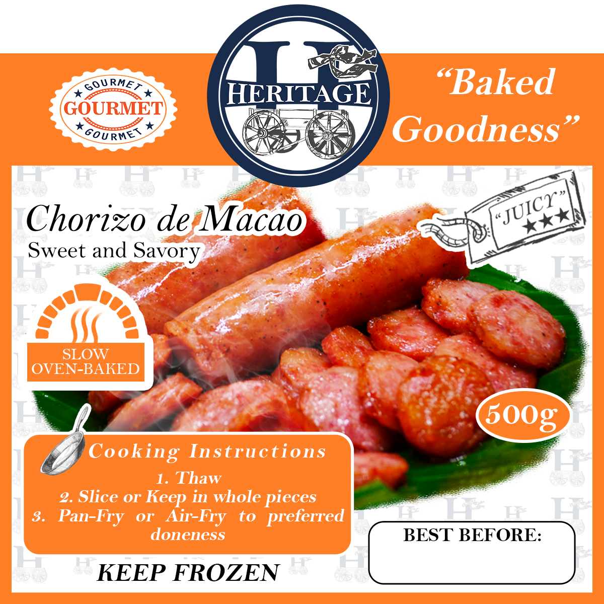 Holiday Ham Alternative - "Chorizo de Macao" (Sweet and Savory) Gourmet Longganisa